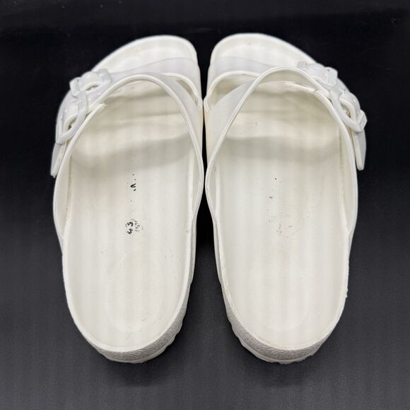 Birkenstock Arizona Essential EVA Sandal Slide White Rubber Size 43 Mens Size 10 - Picture 4 of 6